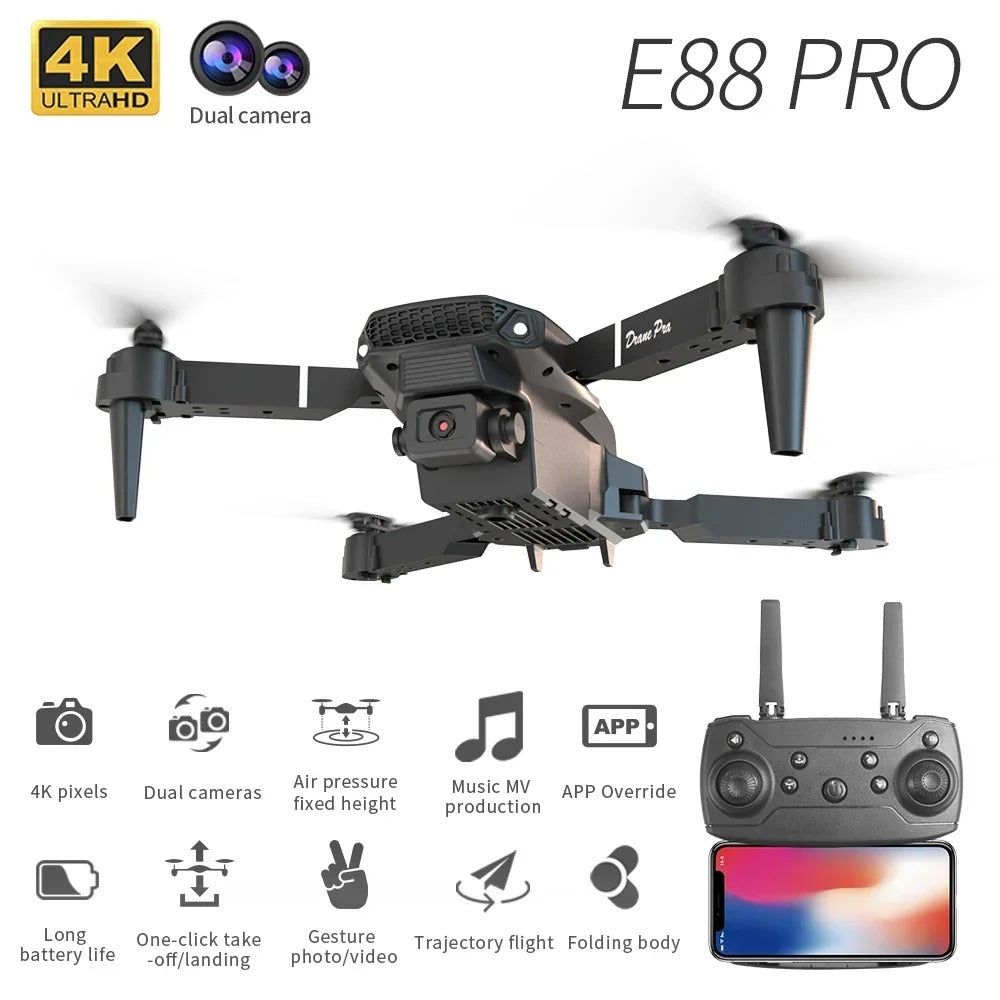 E88 drone camera with HD